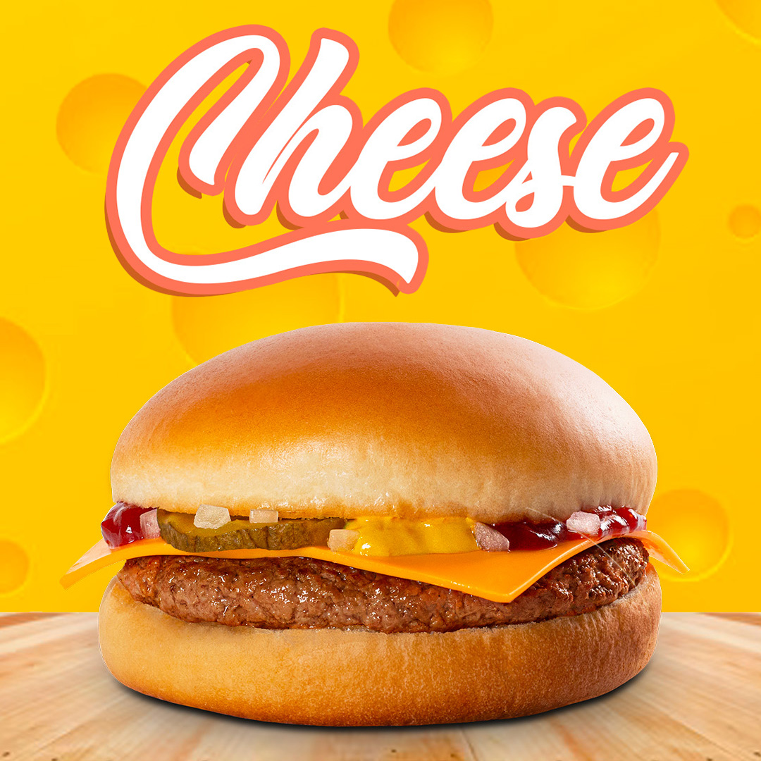 Cheese burger — post réseaux sociaux